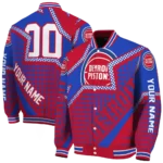 personalized detroit pistons star burst red varsity jacket best selling.webp