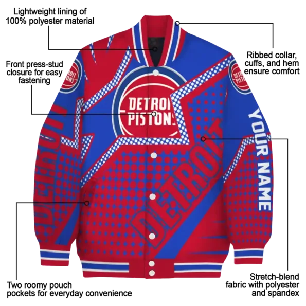 personalized detroit pistons star burst red varsity jacket new arrival.webp