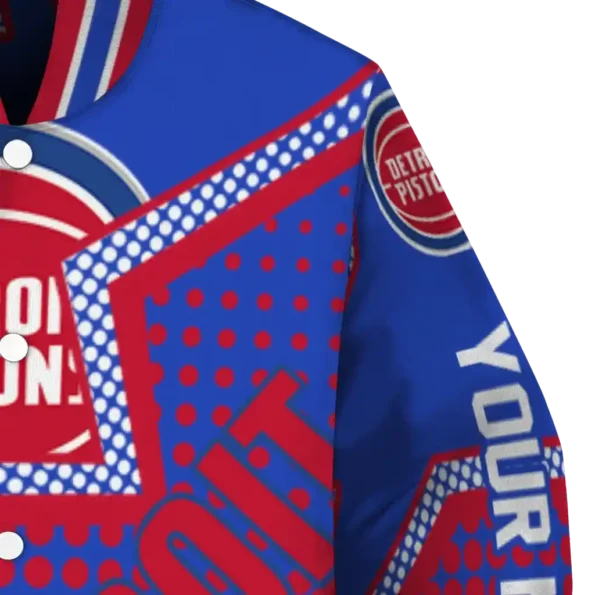 personalized detroit pistons star burst red varsity jacket premium grade.webp