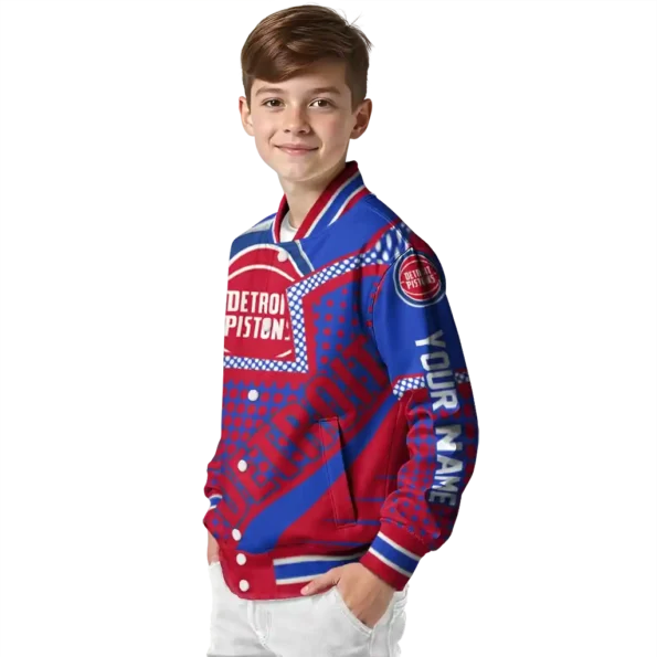 personalized detroit pistons star burst red varsity jacket trendy.webp