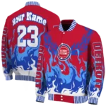 personalized detroit pistons winged blaze red white varsity jacket best selling.webp