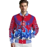 personalized detroit pistons winged blaze red white varsity jacket best selling.webp
