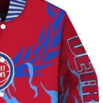 personalized detroit pistons winged blaze red white varsity jacket best selling.webp