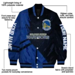 personalized golden state warriors hexagon mesh blue black varsity jacket best selling.webp
