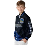 personalized golden state warriors hexagon mesh blue black varsity jacket best selling.webp