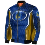 personalized golden state warriors power plate blue bomber jacket best selling