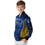 personalized golden state warriors power plate blue bomber jacket best selling