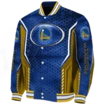 personalized golden state warriors power plate blue varsity jacket best selling.webp