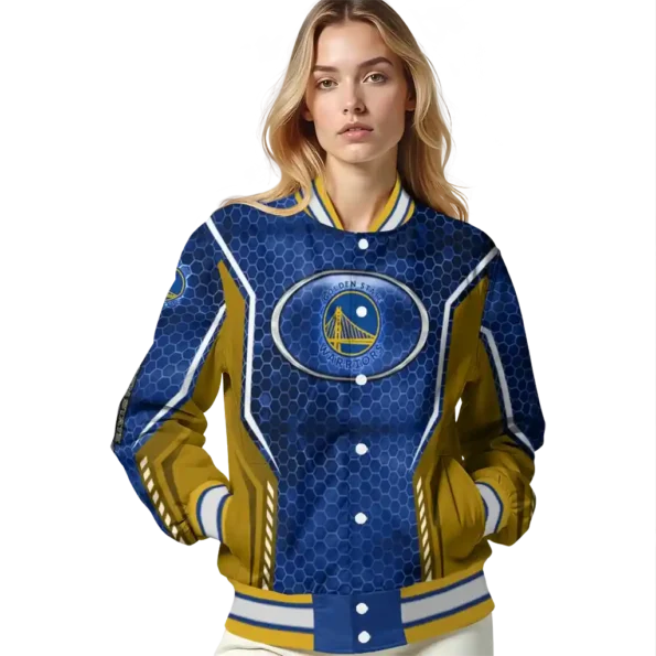 personalized golden state warriors power plate blue varsity jacket latest model.webp