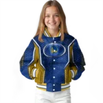 personalized golden state warriors power plate blue varsity jacket best selling.webp