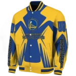 personalized golden state warriors spider mark blue varsity jacket best selling.webp