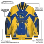 personalized golden state warriors spider mark blue varsity jacket best selling.webp