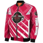 personalized houston rockets chevron angles red bomber jacket best selling
