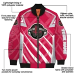 personalized houston rockets chevron angles red bomber jacket best selling
