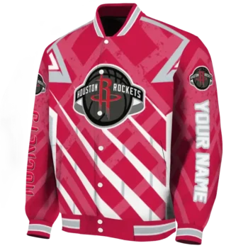 personalized houston rockets chevron angles red varsity jacket best selling.webp