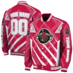 personalized houston rockets chevron angles red varsity jacket best selling.webp