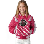 personalized houston rockets chevron angles red varsity jacket best selling.webp