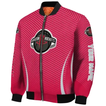 personalized houston rockets chevron arrow red bomber jacket best selling