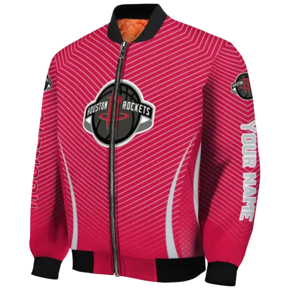 personalized houston rockets chevron arrow red bomber jacket best selling