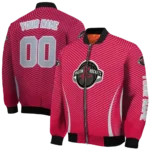 personalized houston rockets chevron arrow red bomber jacket best selling