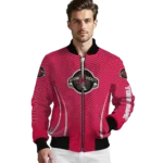 personalized houston rockets chevron arrow red bomber jacket best selling