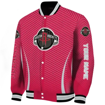 personalized houston rockets chevron arrow red varsity jacket best selling.webp