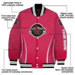 personalized houston rockets chevron arrow red varsity jacket best selling.webp
