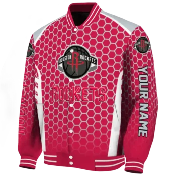 personalized houston rockets hexagon grid red varsity jacket best selling.webp
