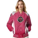 personalized houston rockets hexagon grid red varsity jacket best selling.webp