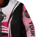 personalized houston rockets mesh effect red black bomber jacket best selling