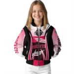 personalized houston rockets mesh effect red black bomber jacket best selling