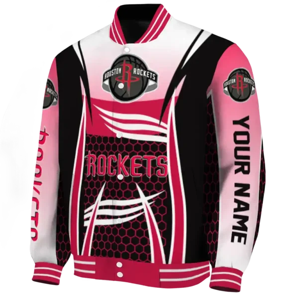 personalized houston rockets mesh effect red black varsity jacket best selling.webp