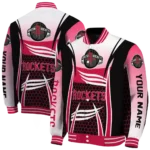 personalized houston rockets mesh effect red black varsity jacket best selling.webp