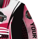 personalized houston rockets mesh effect red black varsity jacket best selling.webp
