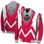 personalized houston rockets v stripes red white varsity jacket best selling.webp
