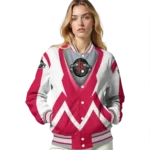 personalized houston rockets v stripes red white varsity jacket best selling.webp