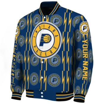personalized indiana pacers bolt stripe blue varsity jacket best selling.webp