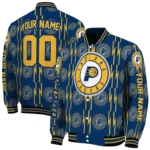 personalized indiana pacers bolt stripe blue varsity jacket best selling.webp
