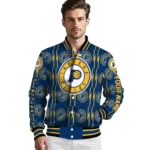 personalized indiana pacers bolt stripe blue varsity jacket best selling.webp