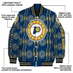 personalized indiana pacers bolt stripe blue varsity jacket best selling.webp