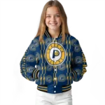 personalized indiana pacers bolt stripe blue varsity jacket best selling.webp