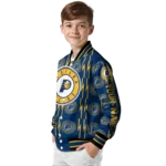 personalized indiana pacers bolt stripe blue varsity jacket best selling.webp