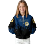 personalized indiana pacers flame border blue black bomber jacket best selling