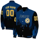 personalized indiana pacers flame border blue black varsity jacket best selling.webp