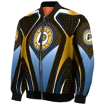 personalized indiana pacers mesh chest black bomber jacket best selling