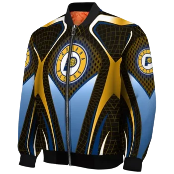 personalized indiana pacers mesh chest black bomber jacket best selling