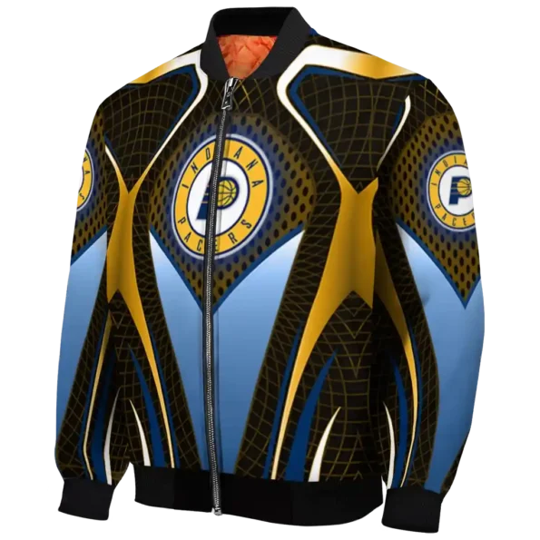 personalized indiana pacers mesh chest black bomber jacket best selling