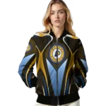 personalized indiana pacers mesh chest black bomber jacket best selling