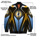 personalized indiana pacers mesh chest black bomber jacket best selling