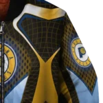 personalized indiana pacers mesh chest black bomber jacket best selling